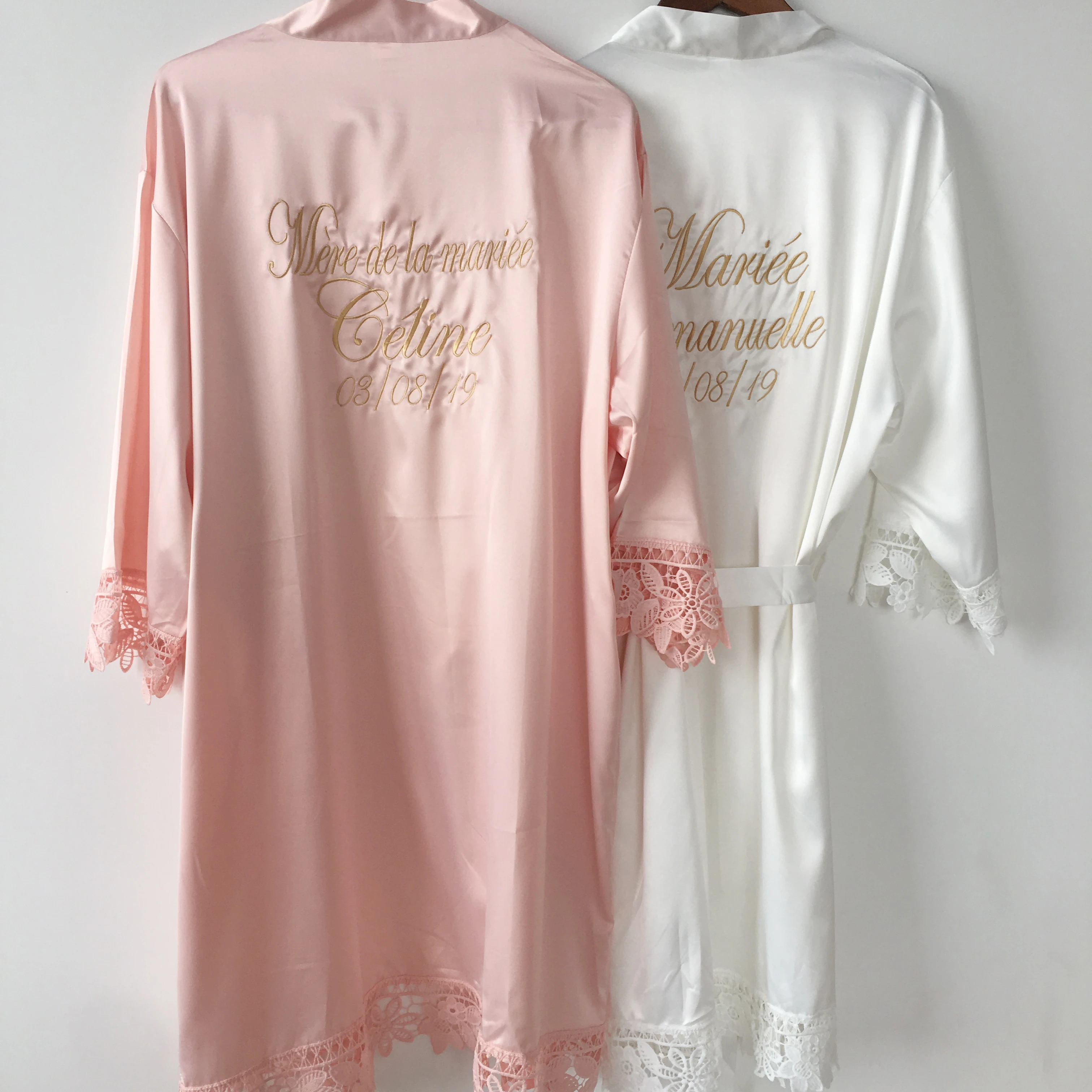 5pcs lot Custom name Lace party Wedding Bridesmaid Robes personalized gift sister mother of Bride satin kimono robe
5pcs lot Custom name Lace party Wedding Bridesmaid Robes personalized gift sister mother of Bride satin kimono robe