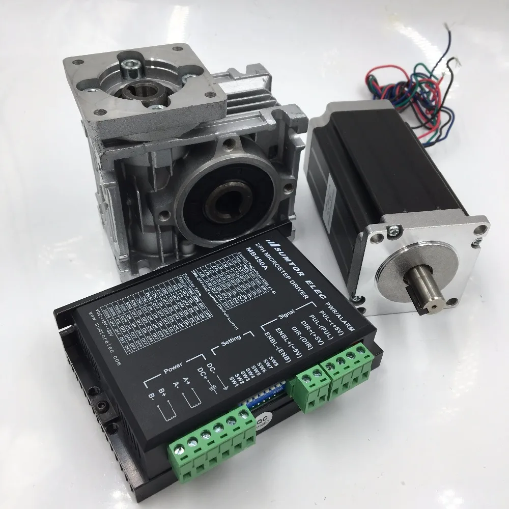 Шаговый электродвигатель Nema23 L56 мм + редуктор скорости червячного Geabox 15:1 + набор чпу для модели шагового драйвера
Шаговый электродвигатель Nema23 L56 мм + редуктор скорости червячного Geabox 15:1 + набор чпу для модели шагового драйвера