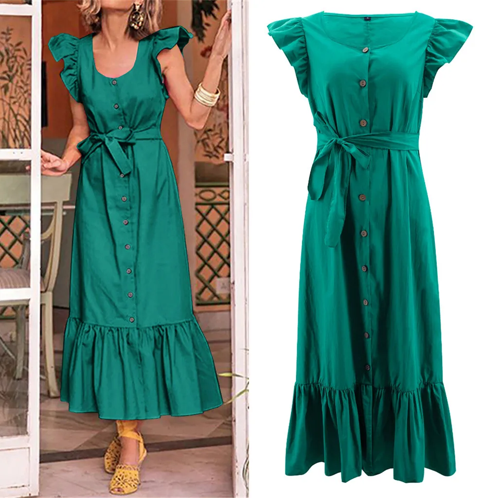 Women fashion Summer Dresses Womens Holiday Sexy Ruffle Sleeve Bow Dress Ladies Beach Party Dress vestidos femininos
Women fashion Summer Dresses Womens Holiday Sexy Ruffle Sleeve Bow Dress Ladies Beach Party Dress vestidos femininos