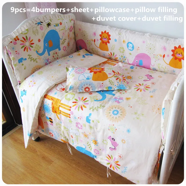2017! 6/7pcs Baby Bedding Set Cartoon Elephant Newborn cama infantil Crib Bedding Cotton Bumpers Duvet Cover,120*60/120*70cm
2017! 6/7pcs Baby Bedding Set Cartoon Elephant Newborn cama infantil Crib Bedding Cotton Bumpers Duvet Cover,120*60/120*70cm