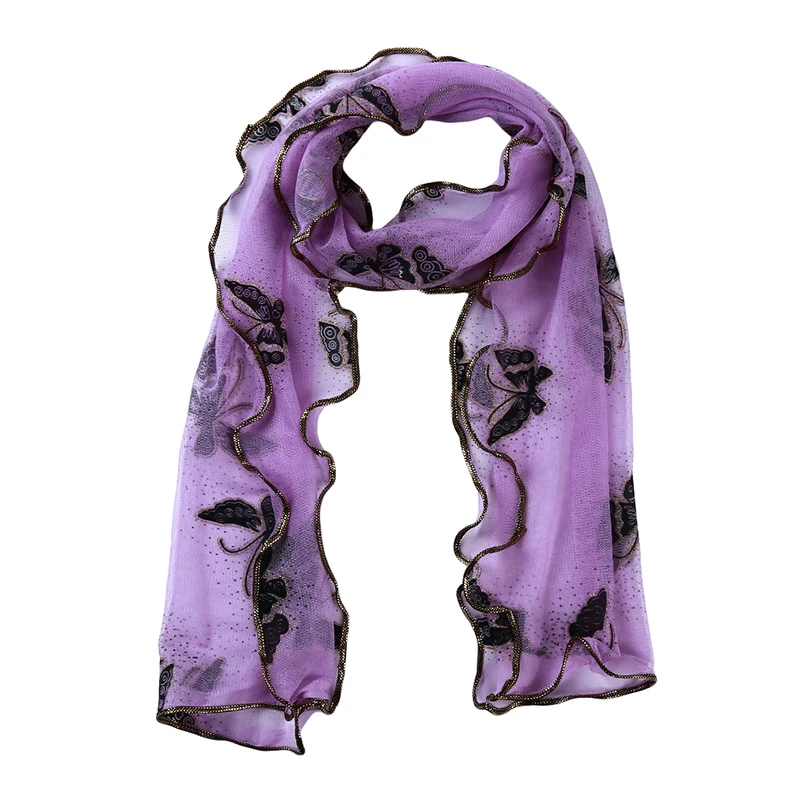 Luxury Lace Edged Scarf For Women Vintage Colorful Butterfly Gauze Veil Scarf Long Large Soft Wraps Shawl Scarf Bufandas
Luxury Lace Edged Scarf For Women Vintage Colorful Butterfly Gauze Veil Scarf Long Large Soft Wraps Shawl Scarf Bufandas