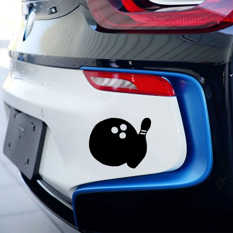 QYPF 12.8*10.4CM Interesting Bowling Game Leisure Decor Car Sticker Accessories Vinyl C16-1305 | Автомобили и мотоциклы