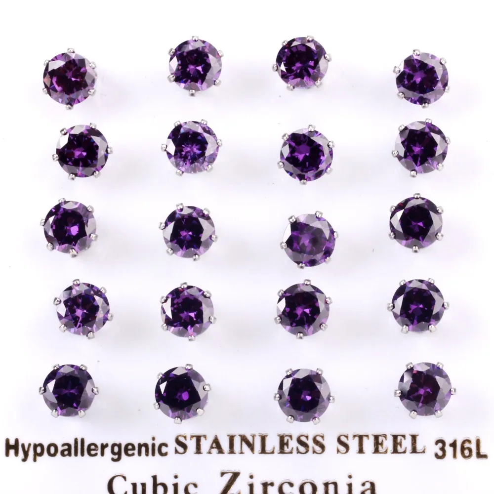 LUXUKISSKIDS Purple Color Cubic Zircon 316L Surgical Stainless Steel Stud earrings crystal rhinestone luxurious luxury earring
LUXUKISSKIDS Purple Color Cubic Zircon 316L Surgical Stainless Steel Stud earrings crystal rhinestone luxurious luxury earring