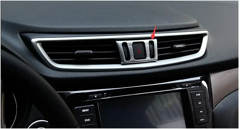 Accessories For Nissan Qashqai 2014 2015 2016 2017 ABS Chrome Front Air Vent AC Adjust Button Frame Cover Trim
Accessories For Nissan Qashqai 2014 2015 2016 2017 ABS Chrome Front Air Vent AC Adjust Button Frame Cover Trim