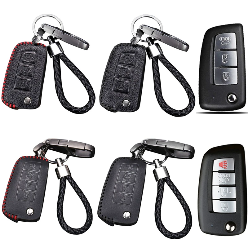 Leather Car Key Cover Case for Nissan X-trail Qashqai Murano Navara NP300 NV200 Patrol Kicks 3 4 Buttons Keychain Accessories
Leather Car Key Cover Case for Nissan X-trail Qashqai Murano Navara NP300 NV200 Patrol Kicks 3 4 Buttons Keychain Accessories