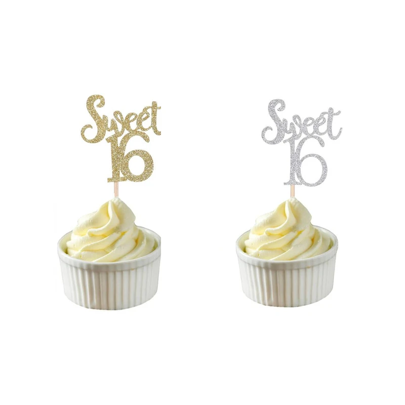10pcs Gold & Silver & Blue Glitter Sweet 16 Birthday Cupcake Toppers Birthday Party Decorations Favors Cake Decorations Picks,Q
10pcs Gold & Silver & Blue Glitter Sweet 16 Birthday Cupcake Toppers Birthday Party Decorations Favors Cake Decorations Picks,Q