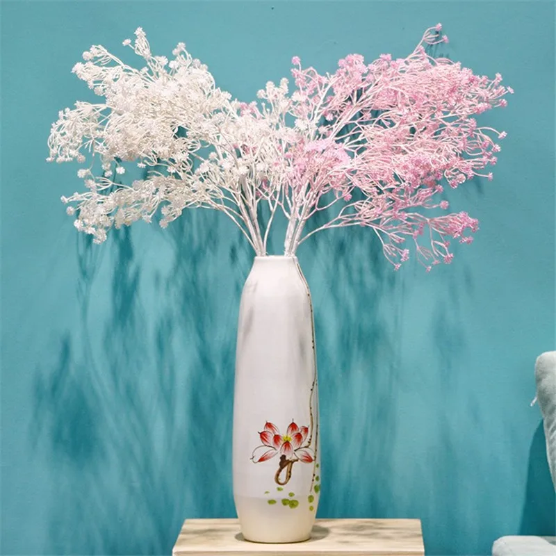 10Pcs Fake Long Stem Encrypted Gypsophila 35.43" Length Simulation Babysbreath for Wedding Home Showcase Decorative Flowers
10Pcs Fake Long Stem Encrypted Gypsophila 35.43" Length Simulation Babysbreath for Wedding Home Showcase Decorative Flowers