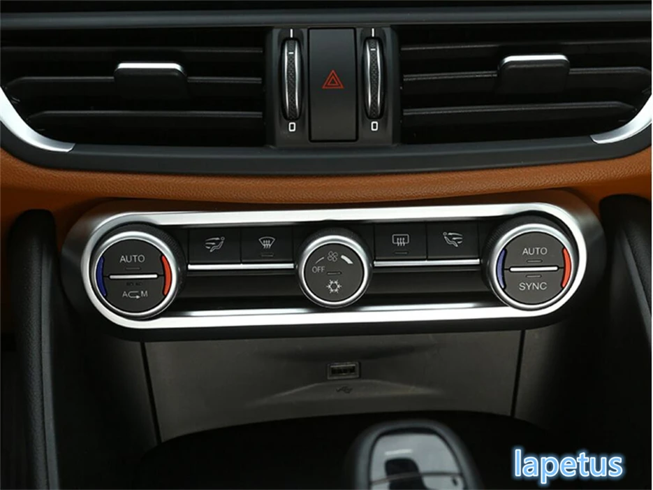 Lapetus Central Control Air Conditioning AC Button Decorative Frame Cover Trim For Alfa Romeo Stelvio 2017 2018 2019 2020 ABS
Lapetus Central Control Air Conditioning AC Button Decorative Frame Cover Trim For Alfa Romeo Stelvio 2017 2018 2019 2020 ABS