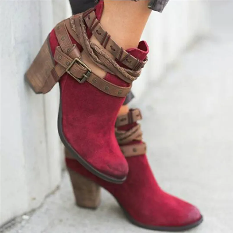 Winter Women Boots Fashion Casual Ladies shoes Martin boots Women Zip Suede Leather Buckle Shoes High heeled zipper Snow boot
Winter Women Boots Fashion Casual Ladies shoes Martin boots Women Zip Suede Leather Buckle Shoes High heeled zipper Snow boot