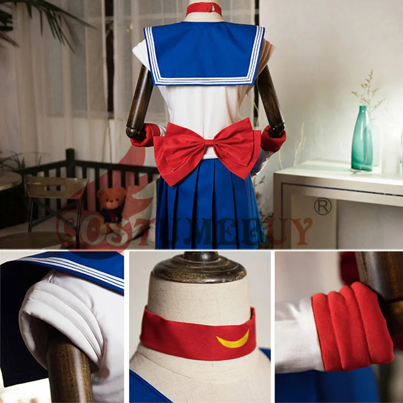 Costumebuy Sailor Moon Cosplay Navy Sailor Venus School Uniform Costume Set With Gloves Socks Halloween Kawaii Girl Dress Skirt
Costumebuy Sailor Moon Cosplay Navy Sailor Venus School Uniform Costume Set With Gloves Socks Halloween Kawaii Girl Dress Skirt