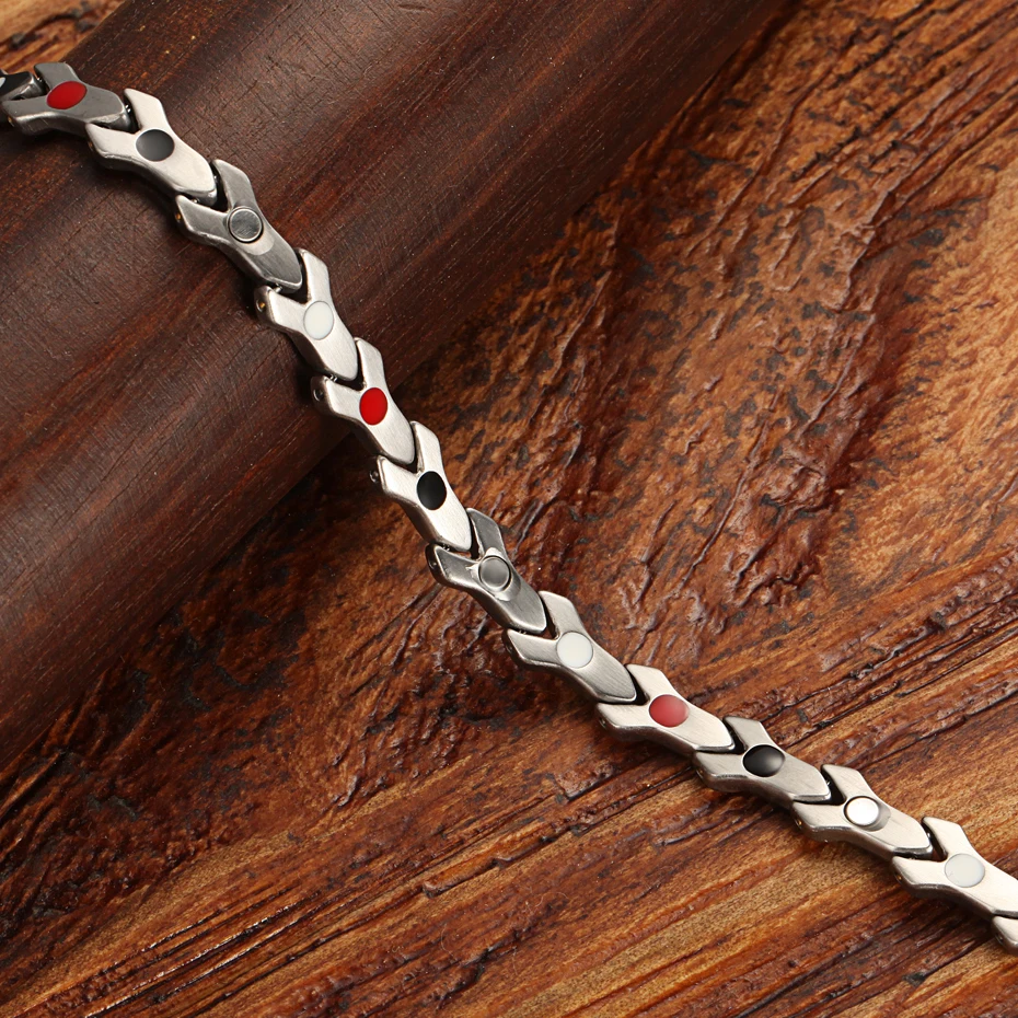 WelMag 2019 Health Magnetic Bracelets FIR Bio Energy Bangles for Woman High Quality Stainless Steel Germanium Jewelry | Украшения и