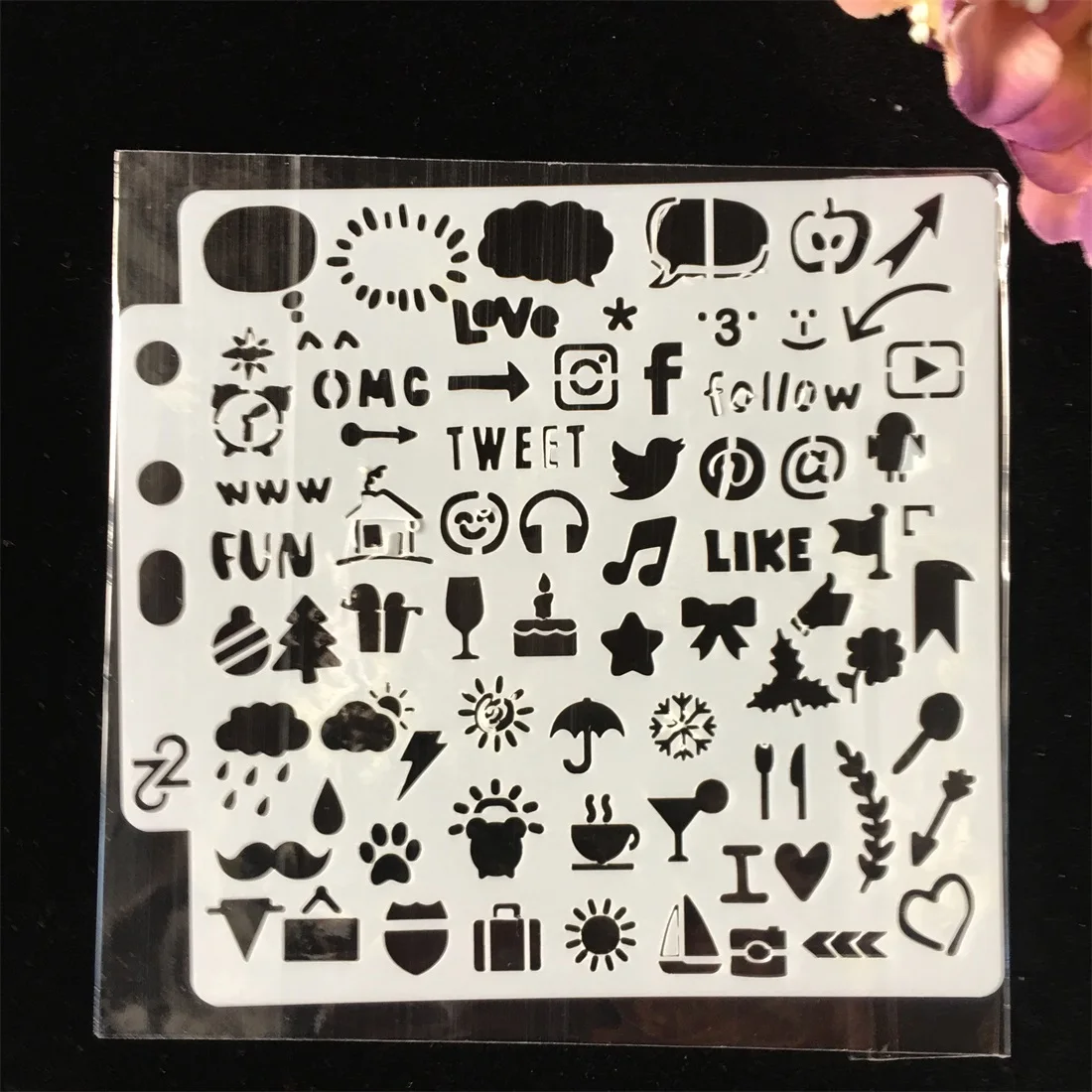 1Pcs Internet Icon DIY Layering Stencils Wall Painting Scrapbook Coloring Embossing Album Decorative Paper Card Template
1Pcs Internet Icon DIY Layering Stencils Wall Painting Scrapbook Coloring Embossing Album Decorative Paper Card Template