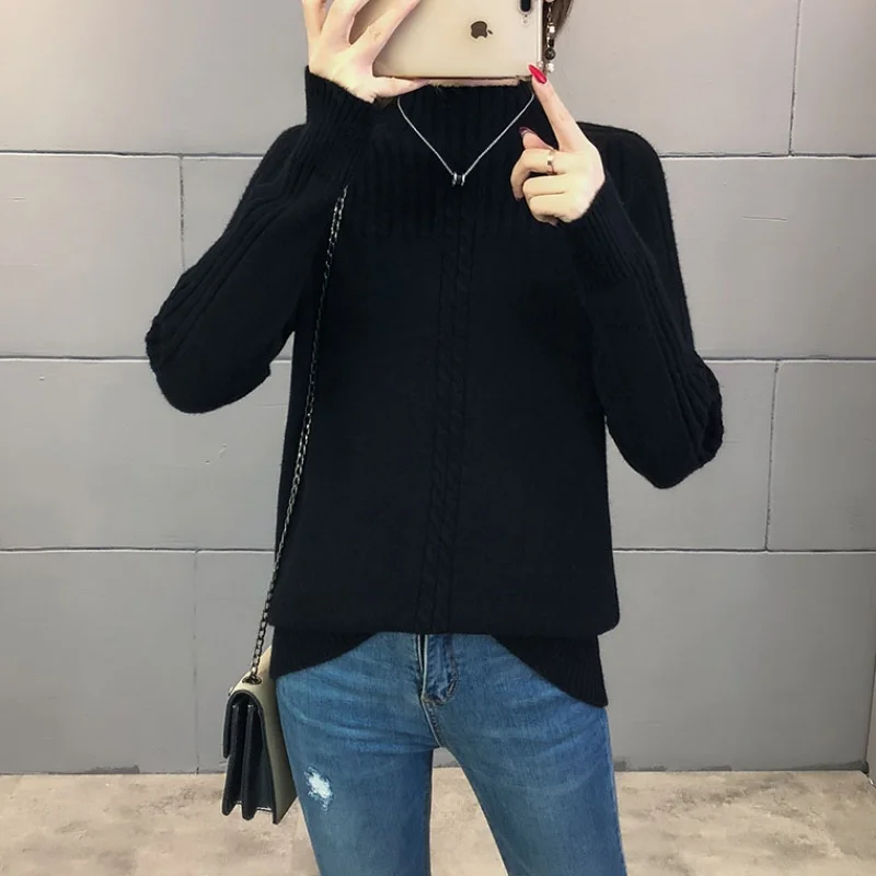 Turtleneck Women Sweater Ladies Slim Autumn Winter Knitted Femme Tops High Elasticity Soft Female Long Sleeve Pullovers Sweater
Turtleneck Women Sweater Ladies Slim Autumn Winter Knitted Femme Tops High Elasticity Soft Female Long Sleeve Pullovers Sweater