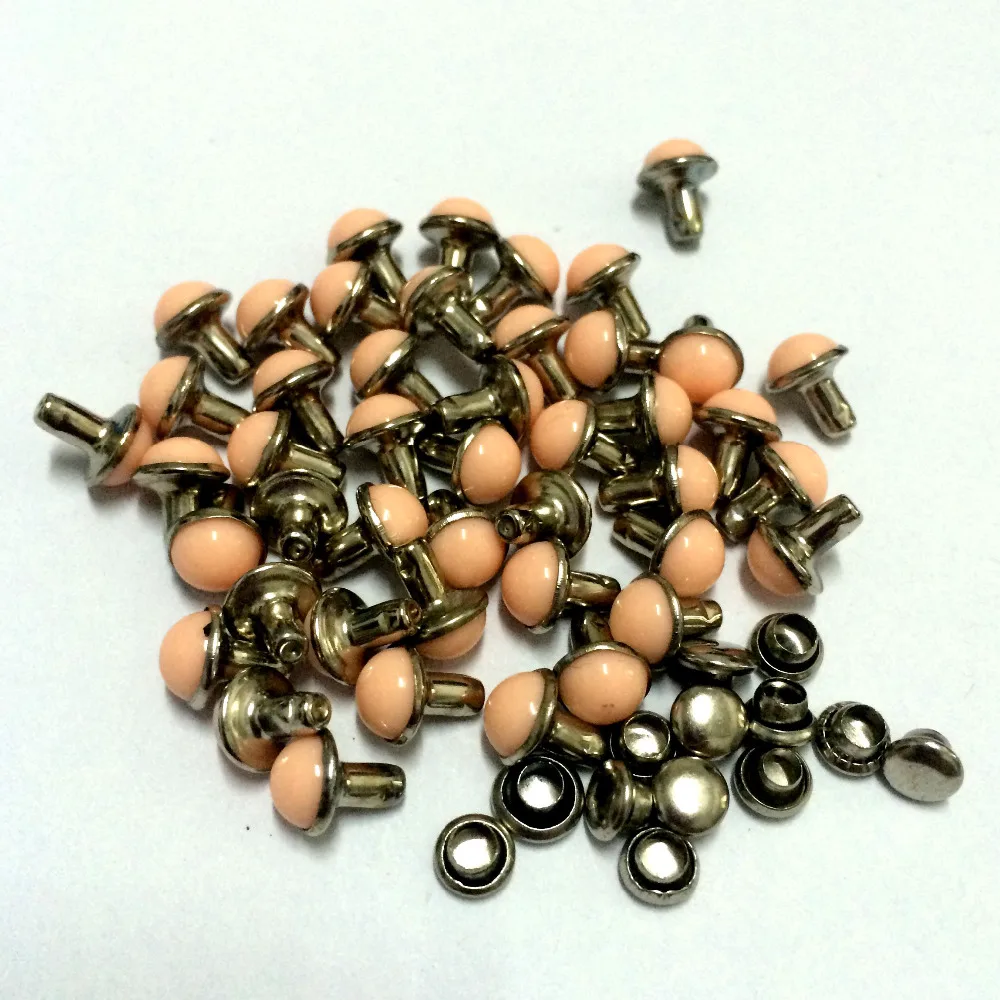 New 100PCS 6.5mm Round Peach Acrylic Rivets Leather Craft Punk Studs Fit DIY Making Belts Shoes Bag Bracelets Shipping Free
New 100PCS 6.5mm Round Peach Acrylic Rivets Leather Craft Punk Studs Fit DIY Making Belts Shoes Bag Bracelets Shipping Free