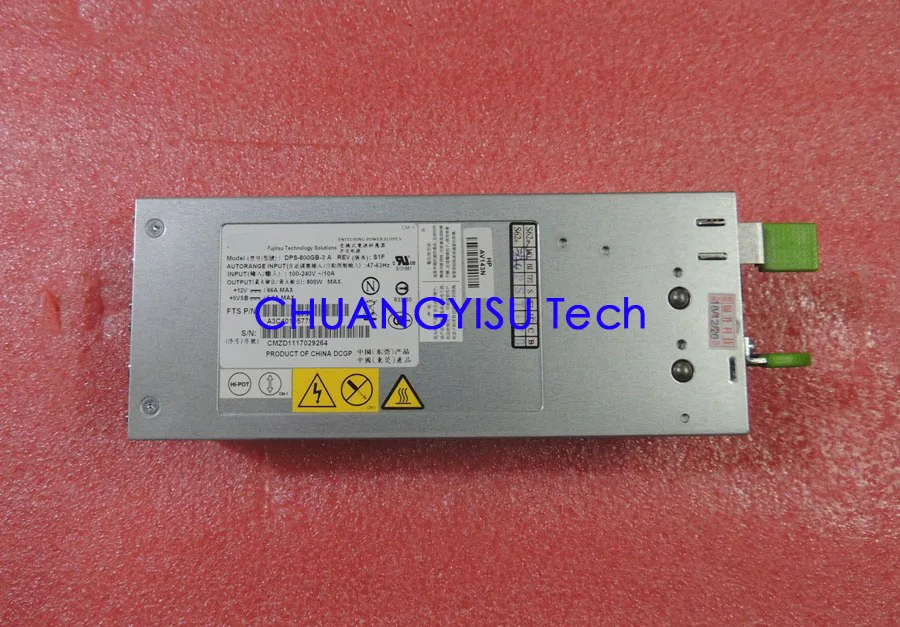 Бесплатная доставка блок питания CHUANGYISU для оригинального сервера RX200/RX300 S5 S6 DPS 800GB