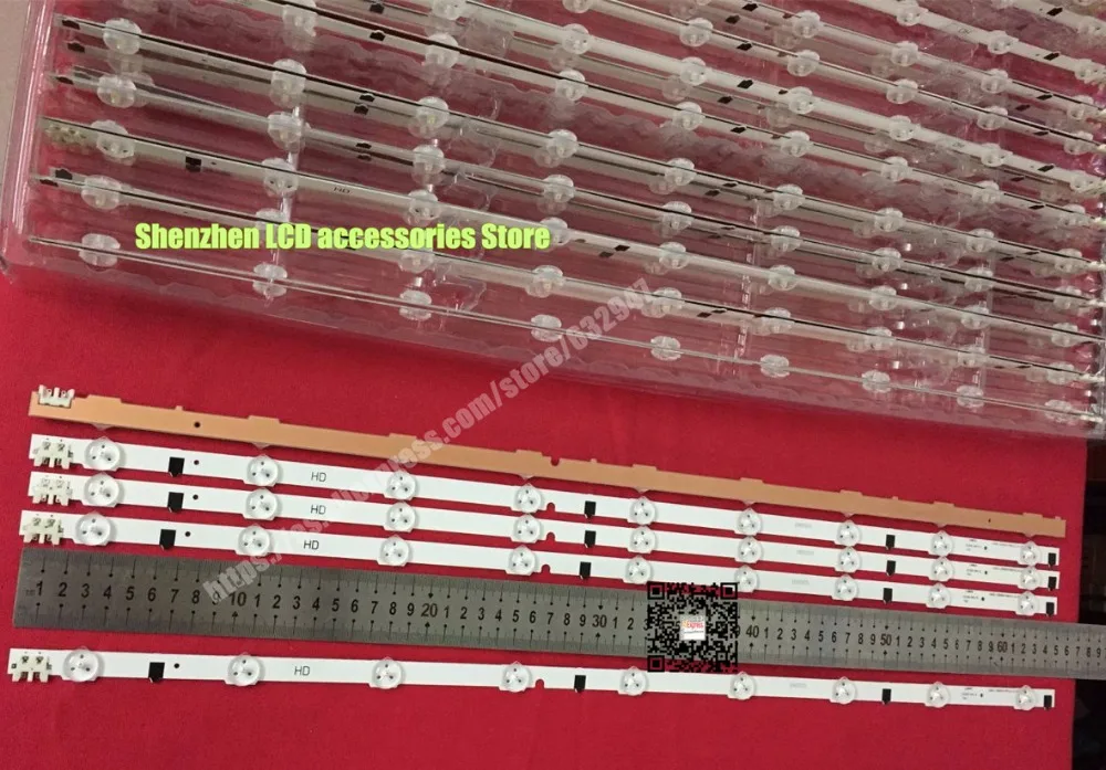 650mm LED Backlight Lamp strip 9 leds For UA32F4088 2013SVS32H D2GE-320SC0-R3 UA32F4088AR CY-HF320AGEV3H UE32F5000 UA32F4000AR
650mm LED Backlight Lamp strip 9 leds For UA32F4088 2013SVS32H D2GE-320SC0-R3 UA32F4088AR CY-HF320AGEV3H UE32F5000 UA32F4000AR