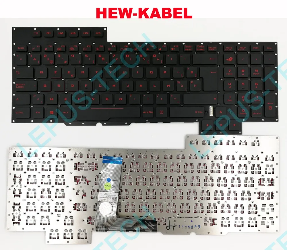 Клавиатура для ASUS GX700 GX700V GX700VO Бельгия BE с подсветкой клавиатуры | Компьютеры и