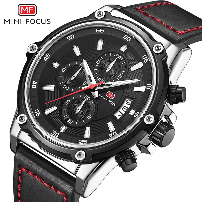 MINI FOCUS Men's Wrist Watch Men Waterproof Relogio Masculino Watches Men Luxury Brand Fashion Leather Strap Quartz Wristwatches
MINI FOCUS Men's Wrist Watch Men Waterproof Relogio Masculino Watches Men Luxury Brand Fashion Leather Strap Quartz Wristwatches