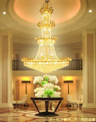 Modern Golden K9 Crystal Chandelier Lights Fixture Long Crystal Foyer Stair Way Hanging Lights Hotel Restaurant Club Droplight
Modern Golden K9 Crystal Chandelier Lights Fixture Long Crystal Foyer Stair Way Hanging Lights Hotel Restaurant Club Droplight