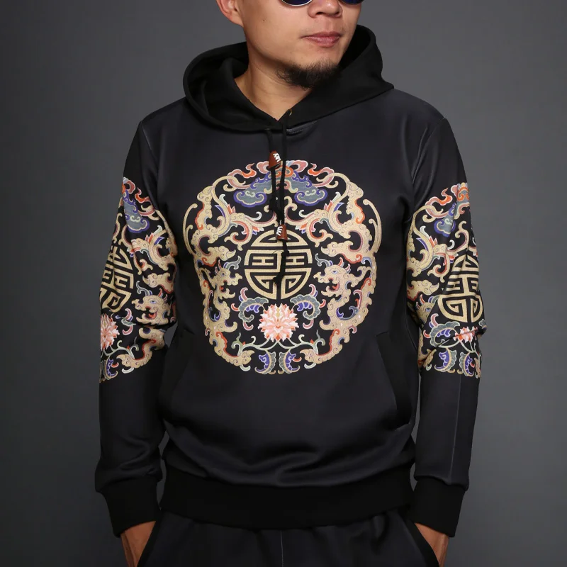 Chinese national style printing fashion casual oversize pullover hoodies Autumn&Winter New arrival quality sweatshirts men S-4XL
Chinese national style printing fashion casual oversize pullover hoodies Autumn&Winter New arrival quality sweatshirts men S-4XL