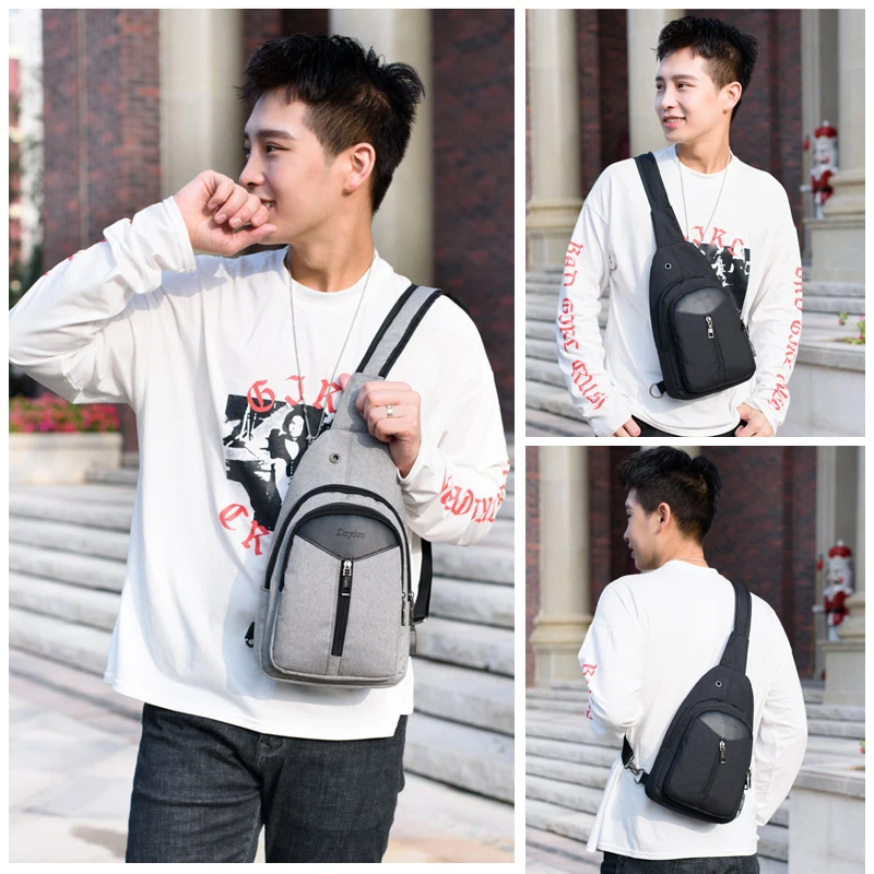 Hot Casual Men's Chest Bag USB Charge Sling Bag Male Crossbody Bags Fashion Handbag
Hot Casual Men's Chest Bag USB Charge Sling Bag Male Crossbody Bags Fashion Handbag