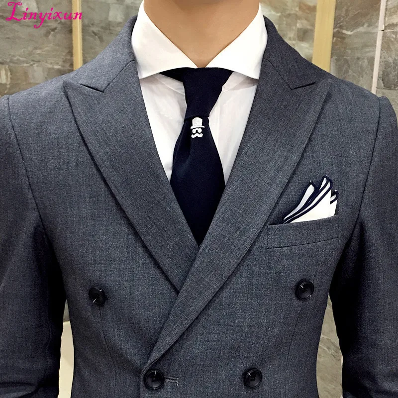 Linyixun Classic men suit grey men business suit black men terno masculino costume homme wedding suits
Linyixun Classic men suit grey men business suit black men terno masculino costume homme wedding suits