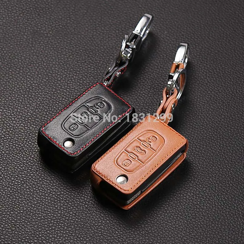 Leather Key Case for Peugeot RCZ 206 207 306 307 308 407 408 for Citroen C2 C3 C4 C5 C6 C4L 3 Button Folding Protective Cover
Leather Key Case for Peugeot RCZ 206 207 306 307 308 407 408 for Citroen C2 C3 C4 C5 C6 C4L 3 Button Folding Protective Cover