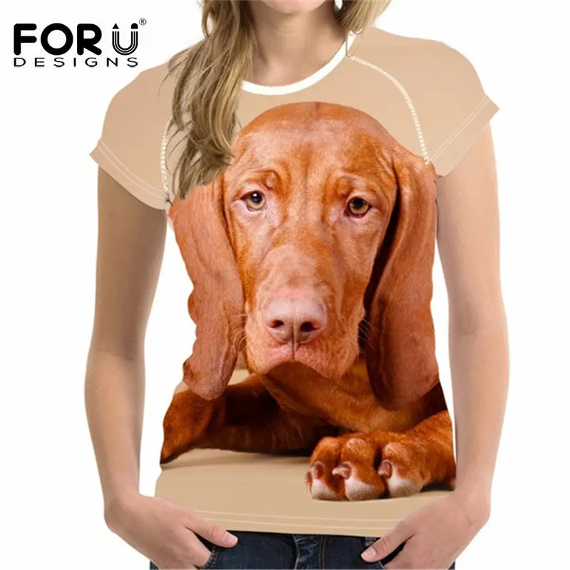 FORUDESIGNS 2018 Fashion Women T Shirt Vizsla Printing Short Sleeve Tee Shirt Girls Lady Brand Clothes Summer Tops Shirt Female
FORUDESIGNS 2018 Fashion Women T Shirt Vizsla Printing Short Sleeve Tee Shirt Girls Lady Brand Clothes Summer Tops Shirt Female