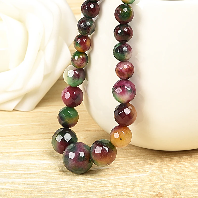 Colorful Faceted chalcedony beads Selectable Size 6-14mm Seven-color Jasper diy jewelry Necklace 18inch girlfriend need it H83
Colorful Faceted chalcedony beads Selectable Size 6-14mm Seven-color Jasper diy jewelry Necklace 18inch girlfriend need it H83