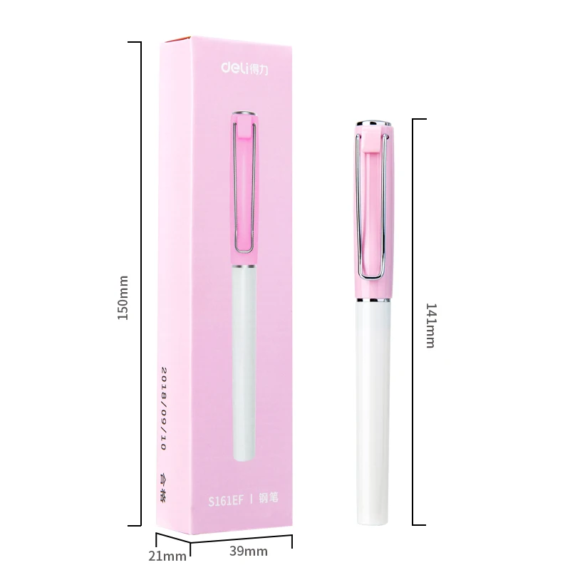 Deli Student Fountain Pen EF 0.5mm Business Office Fountain Pen Papeleria Writing Practice Posture Correction Student Stationery
Deli Student Fountain Pen EF 0.5mm Business Office Fountain Pen Papeleria Writing Practice Posture Correction Student Stationery