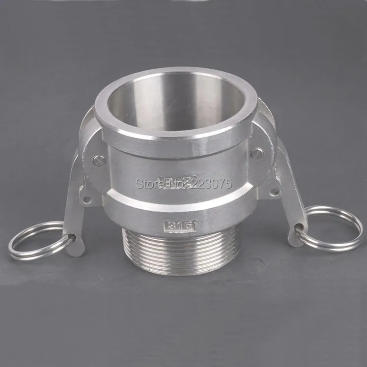 Free shipping SS304 Stainless Steel CAM LOCK CAMLOCK TYPE B Groove Coupler Female to 1-1/2" NPT Male
Free shipping SS304 Stainless Steel CAM LOCK CAMLOCK TYPE B Groove Coupler Female to 1-1/2" NPT Male