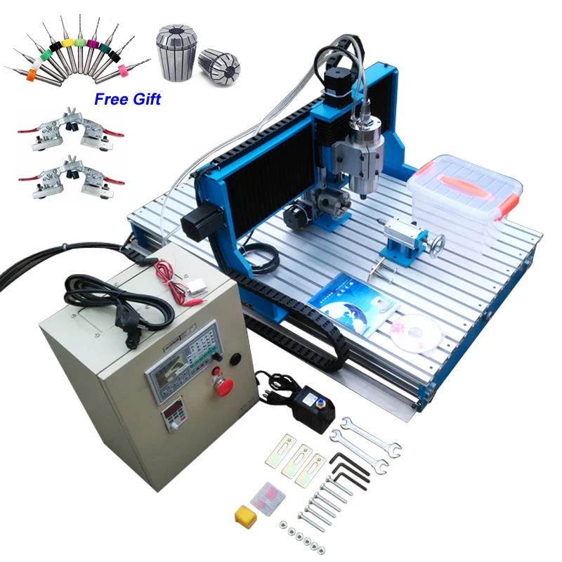 4 Axis CNC Router Engraver Offline DSP Controller System 1.5KW 2.2KW CNC 6040 Milling Machine Linear Guide Rail TRH20
4 Axis CNC Router Engraver Offline DSP Controller System 1.5KW 2.2KW CNC 6040 Milling Machine Linear Guide Rail TRH20