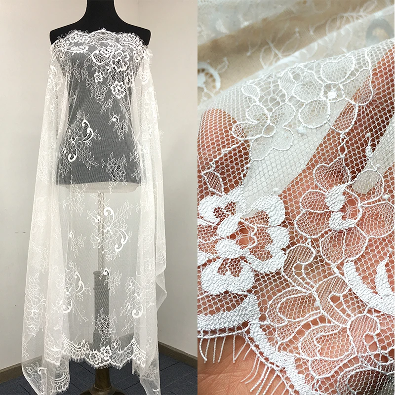 GLace 3M/Lot Exquisite France Eyelash Lace Fabric White Diy Handmade Curtain Decorative Clothes Accessories TX1016
GLace 3M/Lot Exquisite France Eyelash Lace Fabric White Diy Handmade Curtain Decorative Clothes Accessories TX1016
