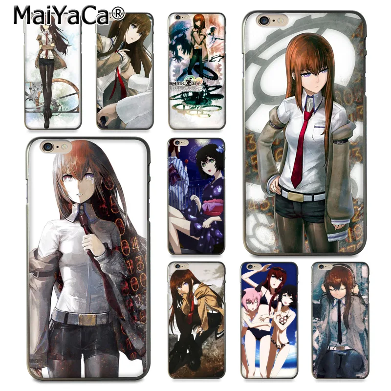Steins Gate аниме Япония распродажа роскошный крутой чехол для телефона iPhone 8 7 6 6S Plus X XS
