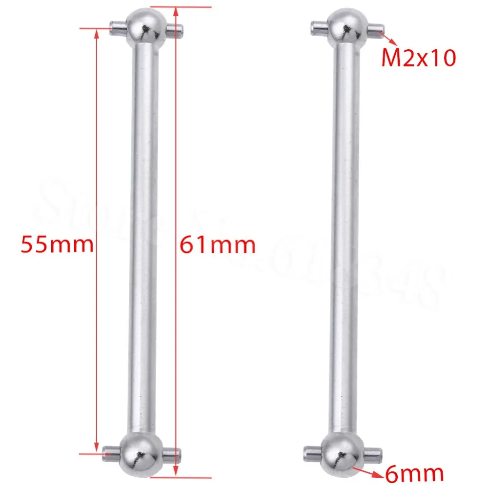 2Pcs 61mm Metal Dogbone Shaft 107874 For HPI WR8 Flux Rally 3.0 Ken Block 2014 2015
2Pcs 61mm Metal Dogbone Shaft 107874 For HPI WR8 Flux Rally 3.0 Ken Block 2014 2015