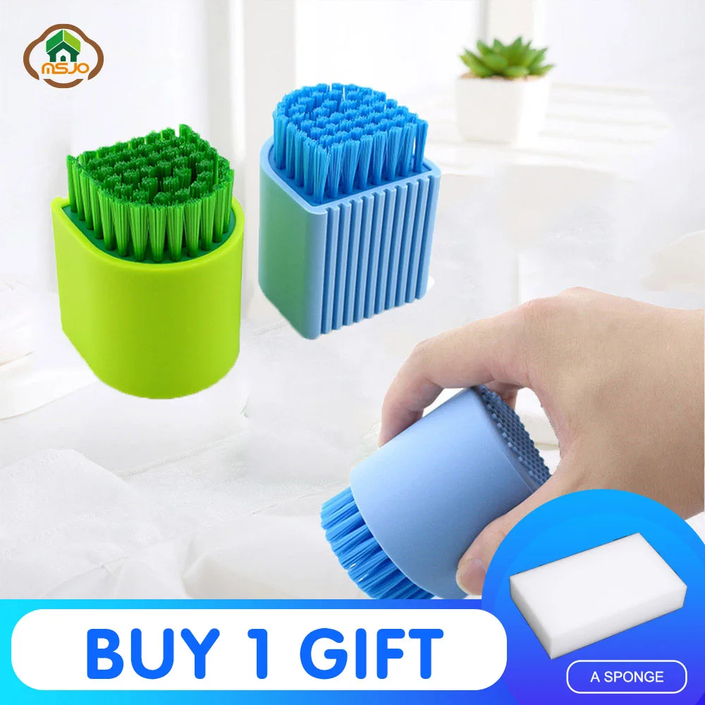 MSJO Silicone Brush Cleaning Clothes Shoes Sink Tub Tile Potted Straw Bathroom Accessories Cleaner Brush For Wash Cleaning Tools
MSJO Silicone Brush Cleaning Clothes Shoes Sink Tub Tile Potted Straw Bathroom Accessories Cleaner Brush For Wash Cleaning Tools