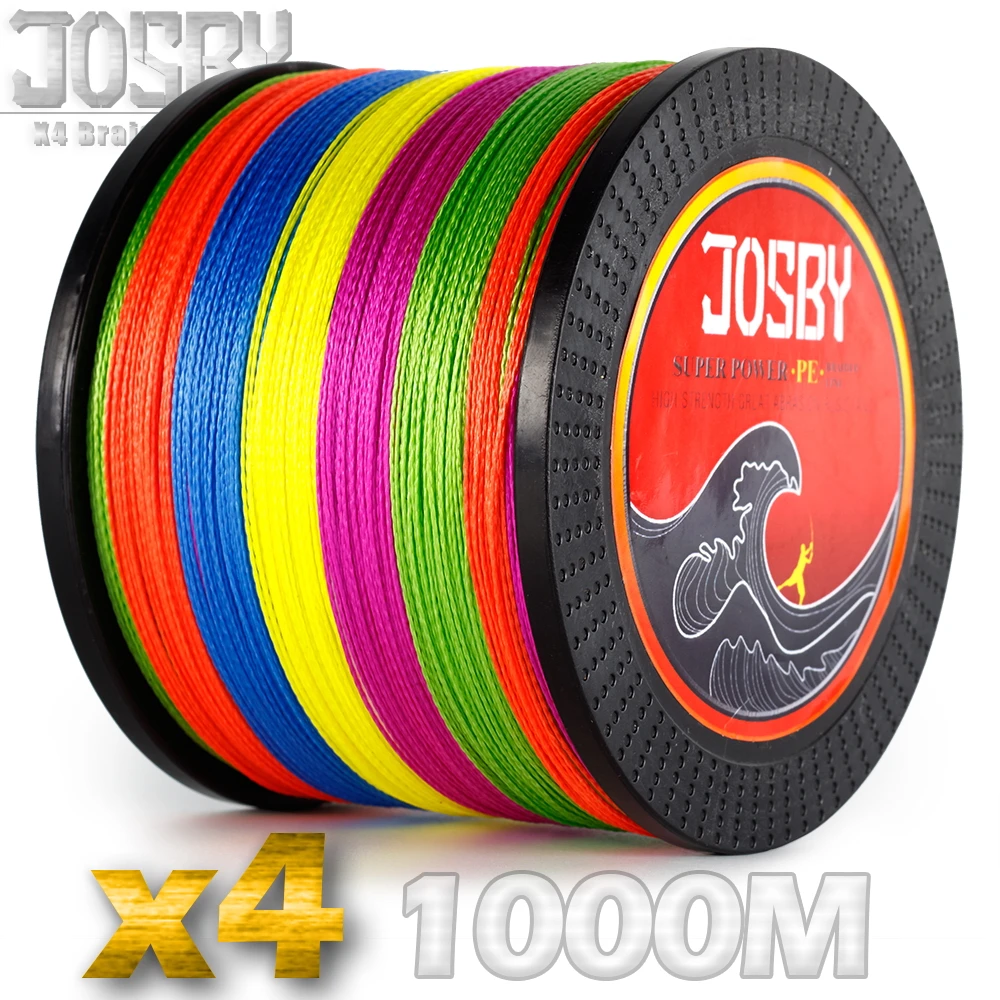 JOSBY 1000M 4 Strands Fishing Line 10LB-85LB PE Braided Fishing Wire Japan Wire Fishing Super Strong
JOSBY 1000M 4 Strands Fishing Line 10LB-85LB PE Braided Fishing Wire Japan Wire Fishing Super Strong
