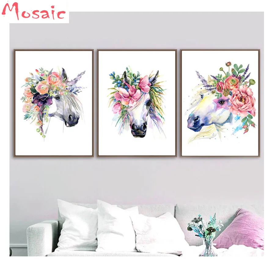 Watercolor Horse Flower diy diamond painting cross stitch,wall art abstract animal square rhinestones 5d diamond embroidery 3pcs
Watercolor Horse Flower diy diamond painting cross stitch,wall art abstract animal square rhinestones 5d diamond embroidery 3pcs