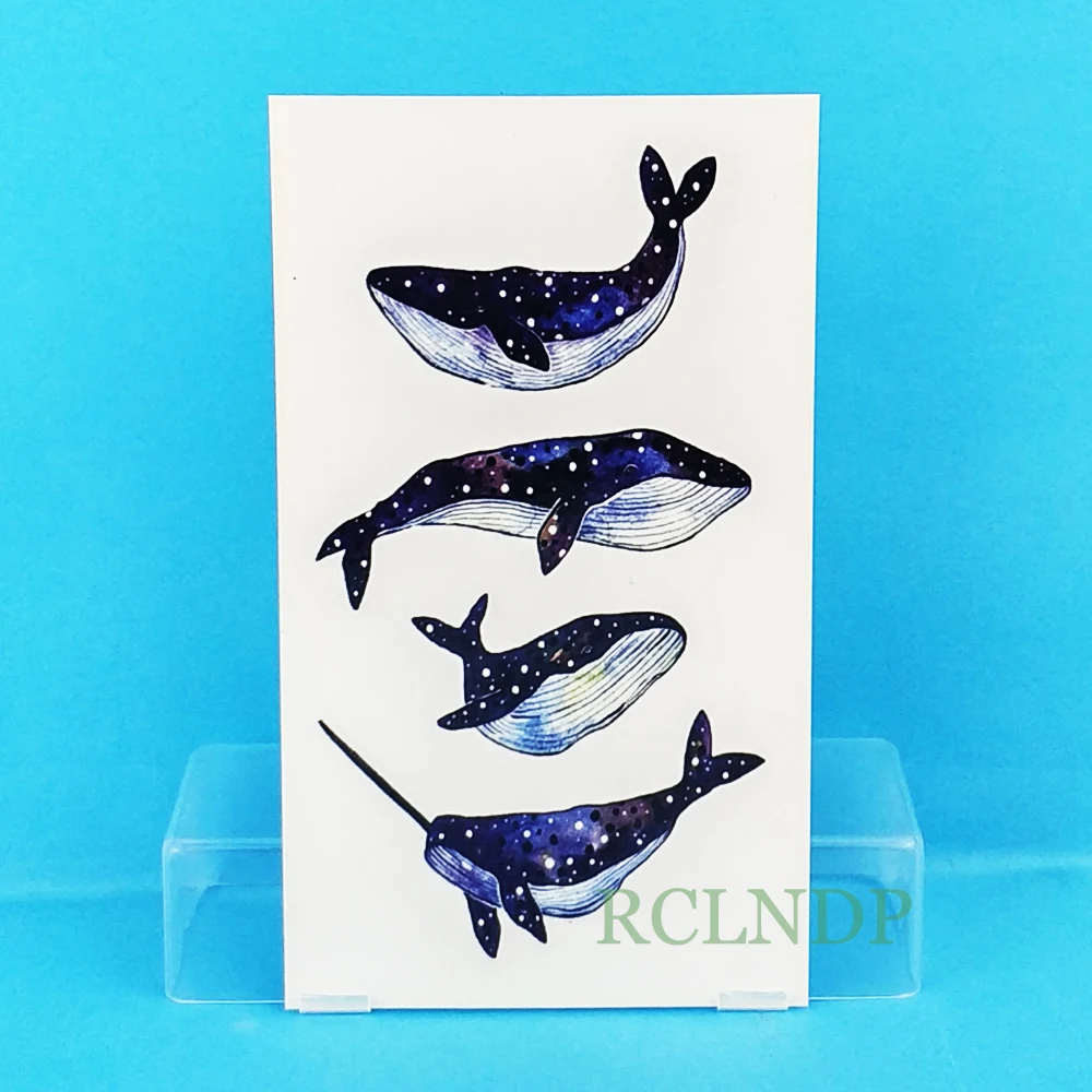 Waterproof Temporary Tattoo Stickers Blue Whale fake Tatto Flash Tatoo Tatouage Body Art tato Hand Back Foot for Girl Women Men
Waterproof Temporary Tattoo Stickers Blue Whale fake Tatto Flash Tatoo Tatouage Body Art tato Hand Back Foot for Girl Women Men