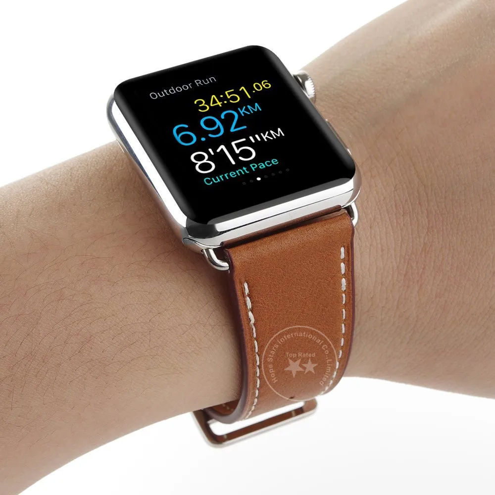 Single Tour Style Genuine Leather Band For Apple Watch Series 4 3 2 1 Watchband Compatible With Apple Watch Band 44 42 40 38MM
Single Tour Style Genuine Leather Band For Apple Watch Series 4 3 2 1 Watchband Compatible With Apple Watch Band 44 42 40 38MM