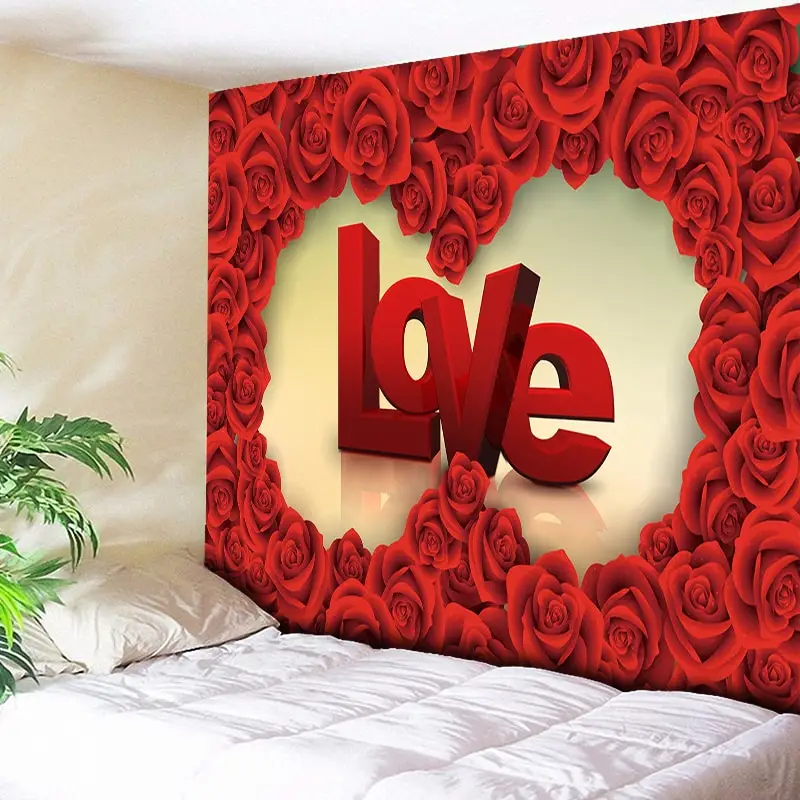 3D Love Romantic Rose Tapestry Print Flowers Art Carpet Scenery Tapestry Home Decor Wall Hanging Couple Bedroom Boho Tapestries
3D Love Romantic Rose Tapestry Print Flowers Art Carpet Scenery Tapestry Home Decor Wall Hanging Couple Bedroom Boho Tapestries