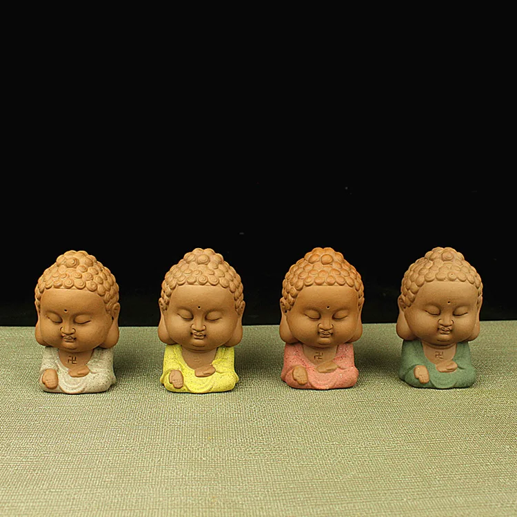 Purple clay Buddha statues high quality Home Decoration crafts Maitreya tea tray fittings Buddhist statues
Purple clay Buddha statues high quality Home Decoration crafts Maitreya tea tray fittings Buddhist statues