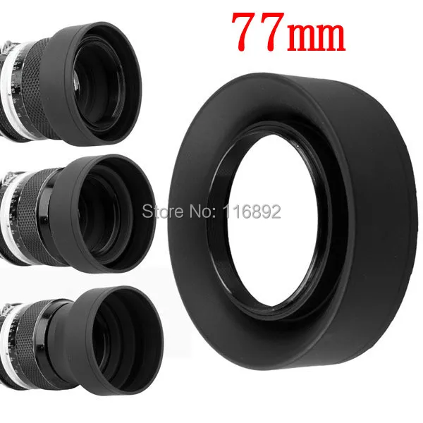 10pcs/lot 77mm 3-Stage 3 in1 Collapsible Rubber Foldable Lens Hood 77 mm DSIR Lens for C N camera
10pcs/lot 77mm 3-Stage 3 in1 Collapsible Rubber Foldable Lens Hood 77 mm DSIR Lens for C N camera