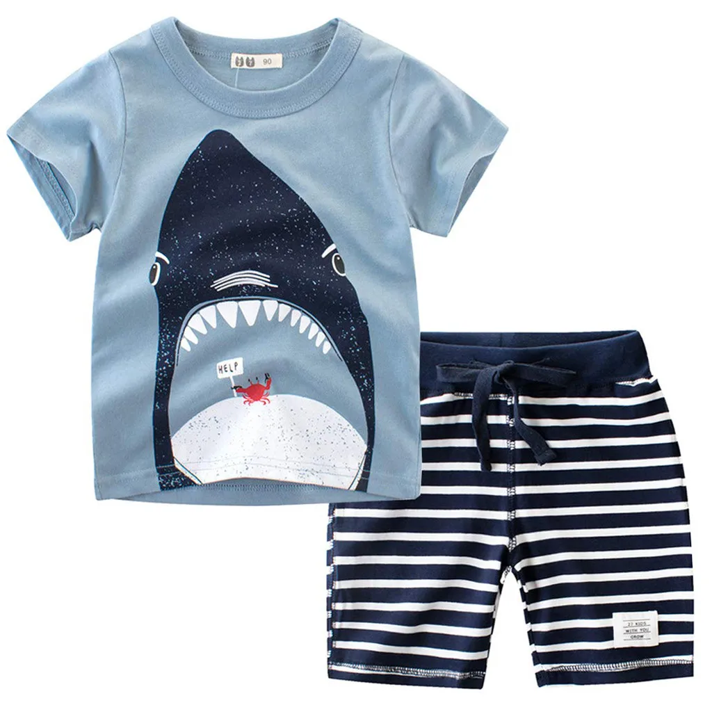 Toddler Kids Baby Boys summer Cartoon Stripe Fish T Shirt Shorts Outfits Clothes Set
Toddler Kids Baby Boys summer Cartoon Stripe Fish T Shirt Shorts Outfits Clothes Set