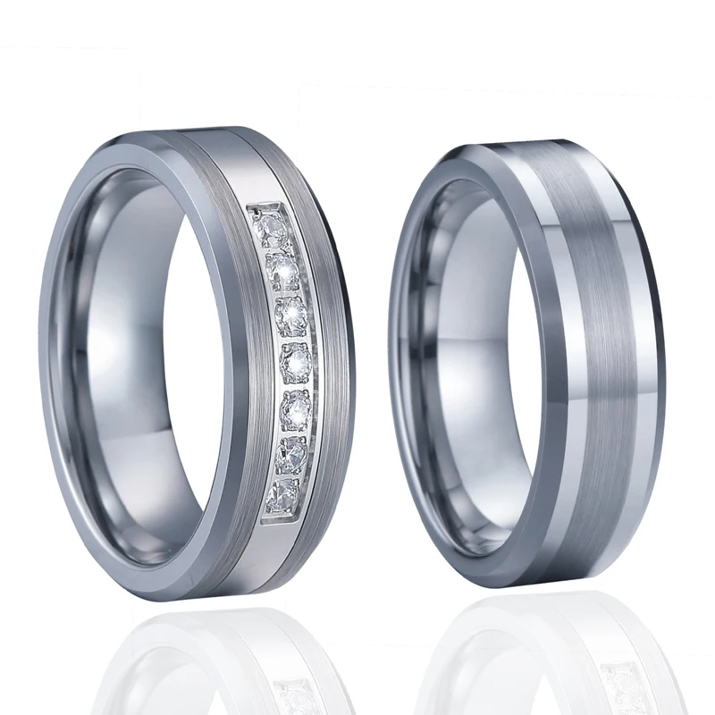 Never fade Marriage Alliances 100% Pure Tungsten carbide jewelry couple wedding Rings set for men and women silver color 6mm
Never fade Marriage Alliances 100% Pure Tungsten carbide jewelry couple wedding Rings set for men and women silver color 6mm