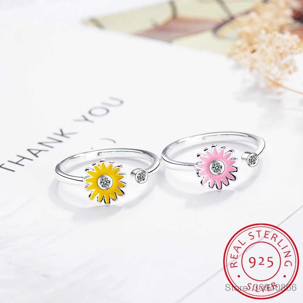 Wedding Rings Anillos 100% 925 Sterling Rings For Women Sunflower Design Vintage Thai Jewelry Open Ring For Lover Best Gift
Wedding Rings Anillos 100% 925 Sterling Rings For Women Sunflower Design Vintage Thai Jewelry Open Ring For Lover Best Gift