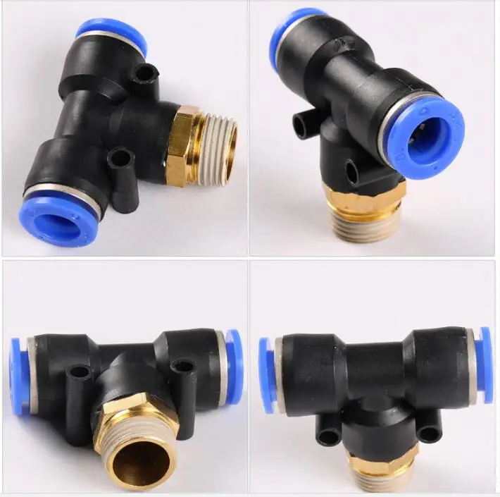 5pcs PB12 Tube O/D 12mm Brass Male Thread Size 1/8" 1/4" 3/8" 1/2" T Style Push In Fittings Pneumatic Quick Connector
5pcs PB12 Tube O/D 12mm Brass Male Thread Size 1/8" 1/4" 3/8" 1/2" T Style Push In Fittings Pneumatic Quick Connector