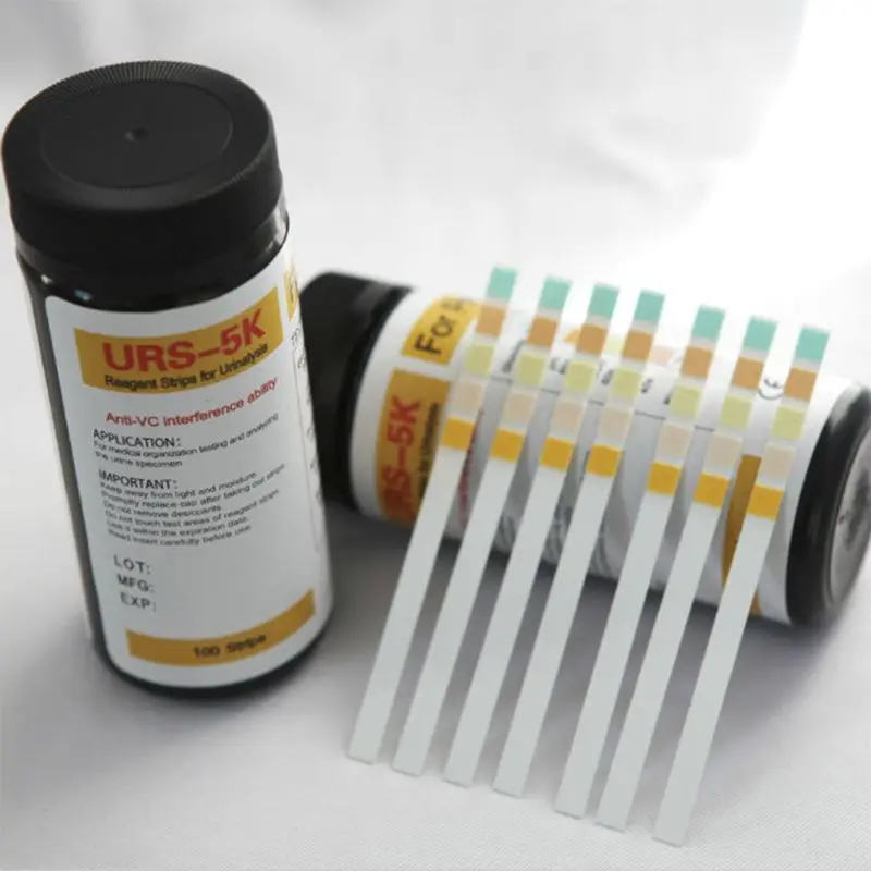 100 Pcs URS-5K Glucose pH Protein Ketone Blood Urine Test Strip Reagent Strip For Urinalysis With Anti-VC Interference Ability
100 Pcs URS-5K Glucose pH Protein Ketone Blood Urine Test Strip Reagent Strip For Urinalysis With Anti-VC Interference Ability