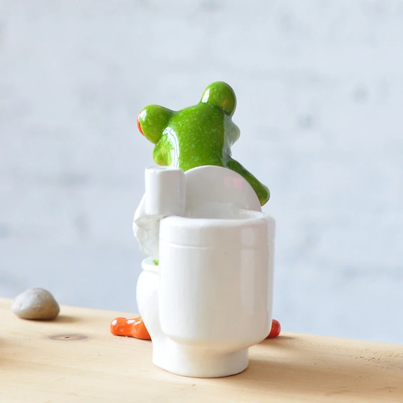 3d frog sculpture dolls figurines kawaii crafts sitting toilet ornaments for home decor resin frog figurines home accessories
3d frog sculpture dolls figurines kawaii crafts sitting toilet ornaments for home decor resin frog figurines home accessories