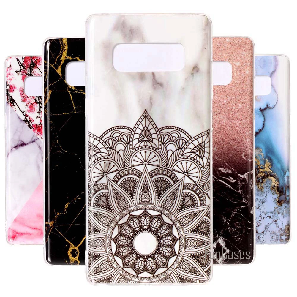 Чехол для samsung Galaxy Note 8 силиконовый чехол с мраморным узором чехол|phone cover|cover for